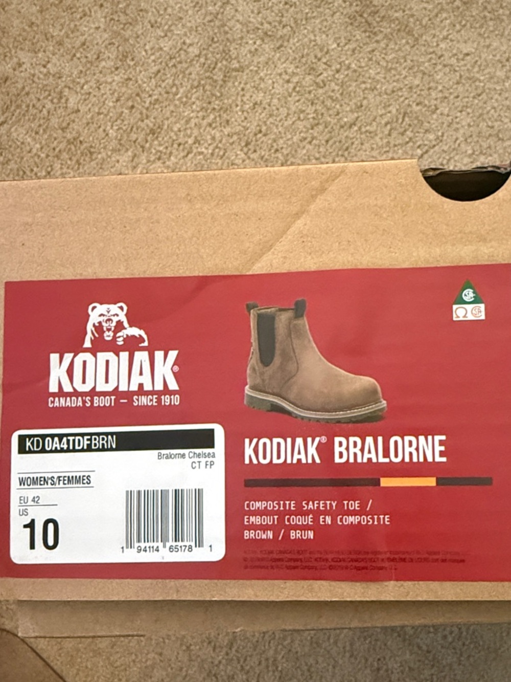 Kodiak Women's Bralorne Chelsea Boots - Safety toe